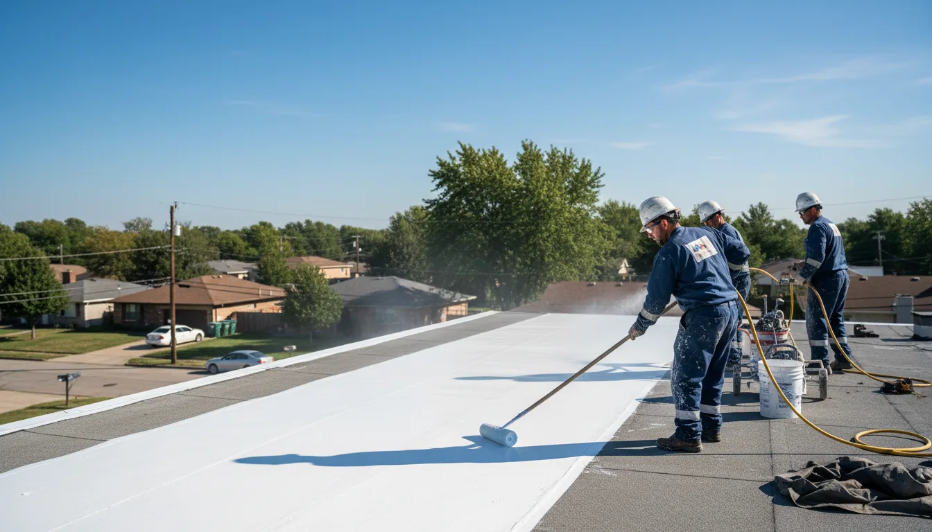 Commercial roof coating in Whitesville, NY near me